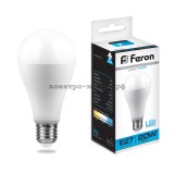 Лампа светодиодная LED-A 20W LB-98 6400K E27 220V Feron