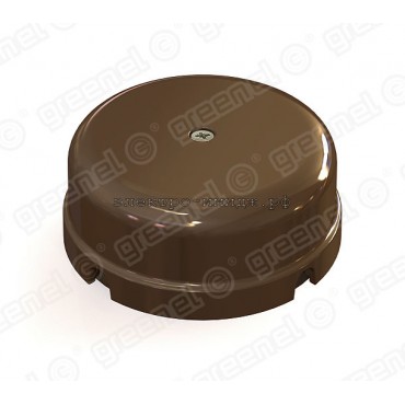Коробка распаячная фарфоровая GE70235-04 D80*33 мм. коричневый