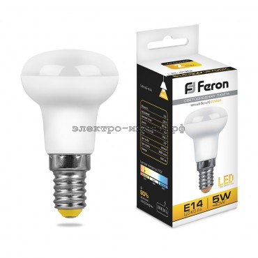 Лампа светодиодная LED-R39 LB-439 5W 2700K E14 230V Feron
