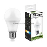 Лампа светодиодная LED-A 15W LB-94 4000K E27 220V Feron