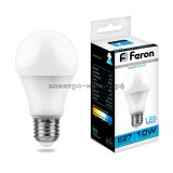 Лампа светодиодная LED-A 10W LB-92 6400K E27 220V Feron