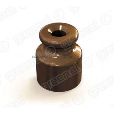 Изолятор керамический  GE70020-04 для наружного монтажа коричневый