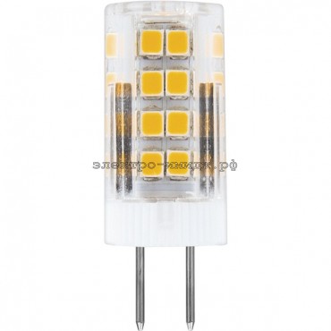 Лампа светодиодная LED-JCD LB-432 5W 4000K G4 220V Feron