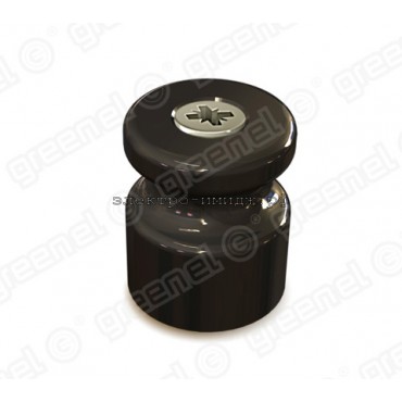 Изолятор керамический  GE70021-05 для наружного монтажа черный