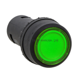 Кнопка SW2C-10D с подсветкой зеленая  EKF