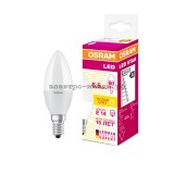 Лампа светодиодная LED-СВЕЧА 6W B60 2700K E14 220V Osram