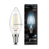 Лампа светодиодная LED-СВЕЧА 7W 4100K E14 220V Filament Gauss