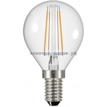 Лампа светодиодная LED-ШАР 5W P60 2700K E14 220V FIL Osram