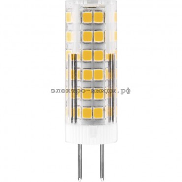 Лампа светодиодная LED-JCD LB-433 7W 2700K G4 220V Feron